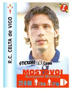 Cromo Aleksandr Mostovoi - Euro Super Clubs 1999 - Panini