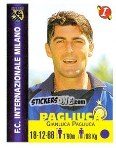 Sticker Gianluca Pagliuca - Euro Super Clubs 1999 n. 129 - Panini