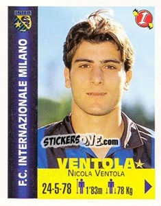 Sticker Nicola Ventola - Euro Super Clubs 1999 - Panini