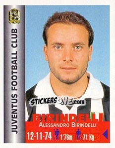 Cromo Alessandro Birindelli - Euro Super Clubs 1999 - Panini