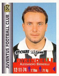 Sticker Alessandro Birindelli - Euro Super Clubs 1999 n. 146 - Panini