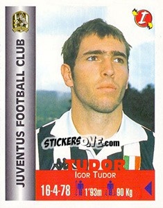 Sticker Igor Tudor - Euro Super Clubs 1999 - Panini