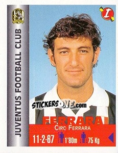 Sticker Ciro Ferrara - Euro Super Clubs 1999 n. 148 - Panini