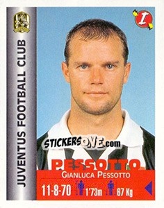 Sticker Gianluca Pessotto - Euro Super Clubs 1999 n. 151 - Panini