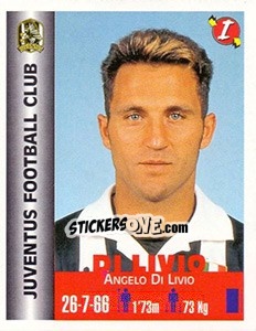 Sticker Angelo Di Livio - Euro Super Clubs 1999 - Panini