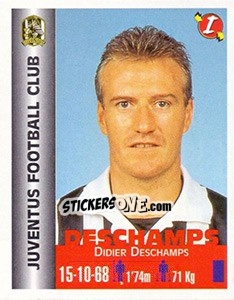 Figurina Didier Deschamps - Euro Super Clubs 1999 - Panini