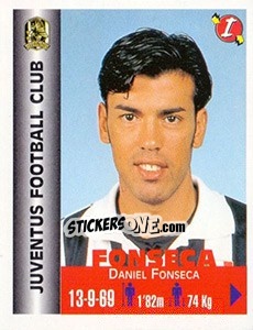 Cromo Daniel Fonseca - Euro Super Clubs 1999 - Panini