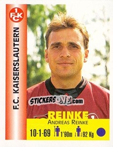 Sticker Andreas Reinke - Euro Super Clubs 1999 n. 161 - Panini
