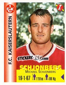 Sticker Michael Schjonberg - Euro Super Clubs 1999 n. 166 - Panini