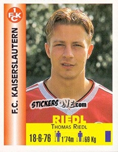 Figurina Thomas Riedl - Euro Super Clubs 1999 n. 171 - Panini