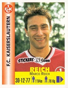 Figurina Marco Reich - Euro Super Clubs 1999 - Panini