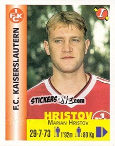 Sticker Marian Hristov - Euro Super Clubs 1999 n. 174 - Panini