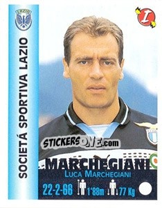Sticker Luca Marchegiani - Euro Super Clubs 1999 n. 177 - Panini