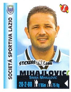 Figurina Sinisa Mihajlovic - Euro Super Clubs 1999 - Panini