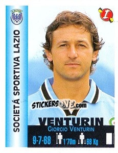 Cromo Giorgio Venturin - Euro Super Clubs 1999 - Panini