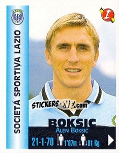 Figurina Alen Boksic - Euro Super Clubs 1999 - Panini