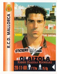 Cromo Xabier Olaizola Rodriguez - Euro Super Clubs 1999 - Panini