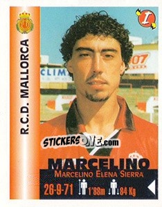 Cromo Marcelino Elena Sierra - Euro Super Clubs 1999 - Panini