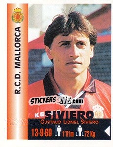 Cromo Gustavo Lionel Siviero - Euro Super Clubs 1999 - Panini