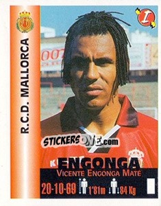 Figurina Vicente Engonga Maté - Euro Super Clubs 1999 - Panini