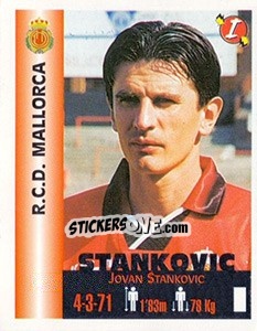 Sticker Jovan Stankovic - Euro Super Clubs 1999 - Panini