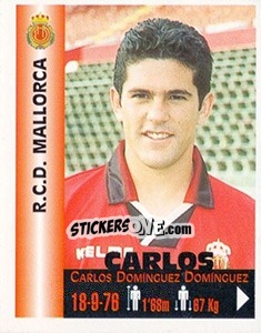 Sticker Carlos Dominguez Dominguez - Euro Super Clubs 1999 n. 204 - Panini