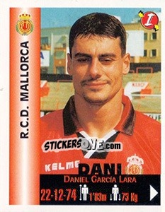 Cromo Daniel García Lara - Euro Super Clubs 1999 - Panini