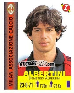 Sticker Demetrio Albertini - Euro Super Clubs 1999 n. 216 - Panini