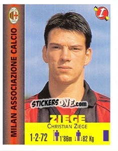 Cromo Christian Ziege - Euro Super Clubs 1999 - Panini