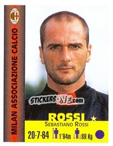 Sticker Sebastiano Rossi - Euro Super Clubs 1999 n. 224 - Panini