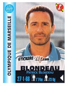 Sticker Patrick Blondeau - Euro Super Clubs 1999 - Panini