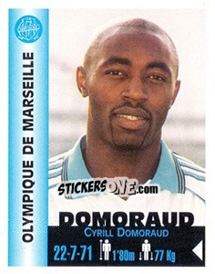 Sticker Cyrill Domoraud - Euro Super Clubs 1999 - Panini