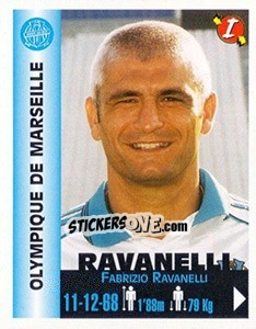 Cromo Fabrizio Ravanelli - Euro Super Clubs 1999 - Panini