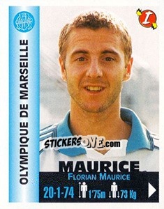 Sticker Florian Maurice - Euro Super Clubs 1999 n. 238 - Panini