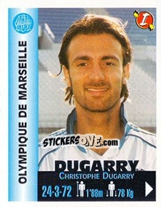 Sticker Christophe Dugarry - Euro Super Clubs 1999 - Panini