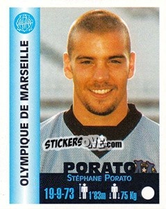 Sticker Stéphane Porato - Euro Super Clubs 1999 - Panini