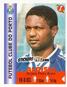 Cromo Aloísio Pires Alves - Euro Super Clubs 1999 - Panini