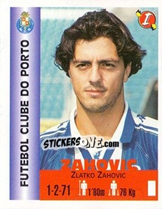 Cromo Zlatko Zahovic - Euro Super Clubs 1999 - Panini