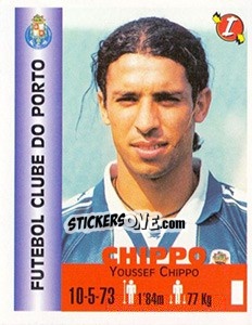 Sticker Youssef Chippo - Euro Super Clubs 1999 - Panini