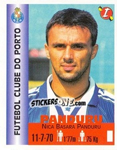 Figurina Nica Basara Panduru - Euro Super Clubs 1999 - Panini