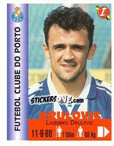 Sticker Ljubimko Drulovic - Euro Super Clubs 1999 - Panini