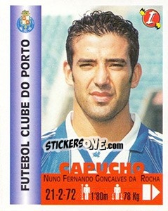 Sticker Nuno Fernando Gonçalves da Rocha - Euro Super Clubs 1999 - Panini