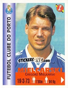 Sticker Gregorz Mielkarski - Euro Super Clubs 1999 - Panini