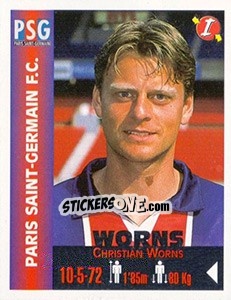 Cromo Christian Worns - Euro Super Clubs 1999 n. 259 - Panini