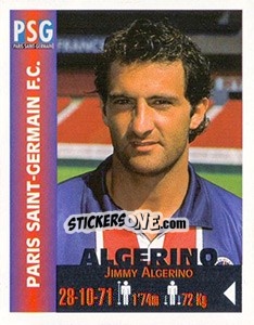 Sticker Jimmy Algerino - Euro Super Clubs 1999 n. 261 - Panini