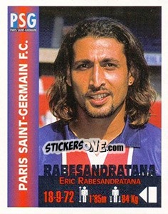 Cromo Eric Rabesandratana - Euro Super Clubs 1999 - Panini
