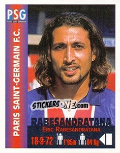 Figurina Eric Rabesandratana - Euro Super Clubs 1999 n. 262 - Panini