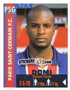 Cromo Didier Domi - Euro Super Clubs 1999 - Panini