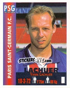 Sticker Yann Lachuer - Euro Super Clubs 1999 - Panini