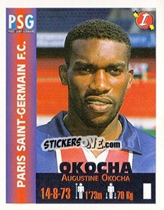 Figurina Augustine Okocha - Euro Super Clubs 1999 - Panini